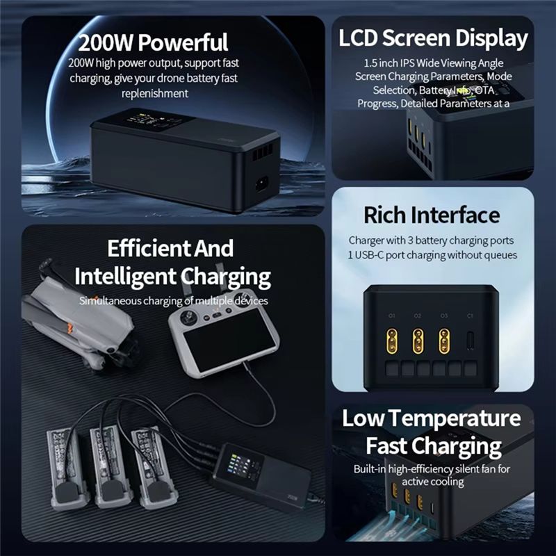 24-Hour Delivery Three-Way Sma - مراجعة Drone Battery Smart وسعره
