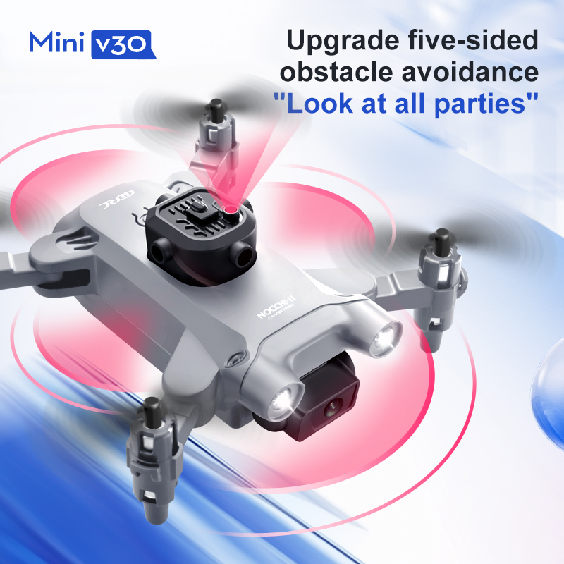 Mini V30 WiFi FPV Drone With 4 - مراجعة Drone Battery Case وسعره