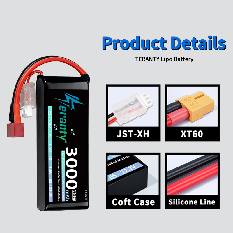 TERANTY 2S 3000mAh Lipo Batter - مراجعة Drone Battery Lipo وسعره
