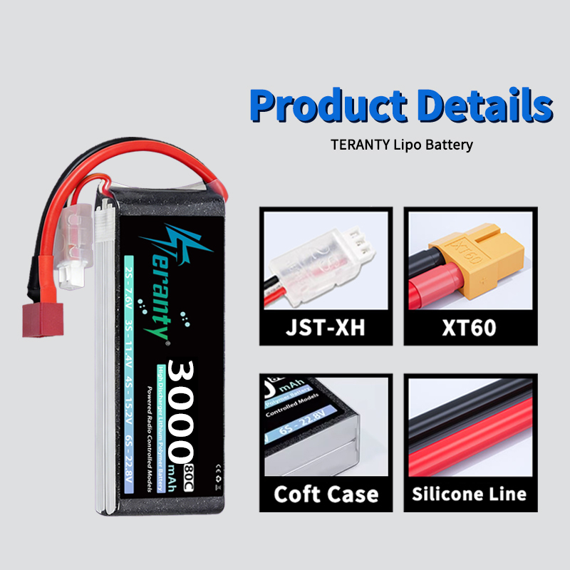 TERANTY 2S 3000mAh Lipo Batter - مراجعة Drone Battery Lipo وسعره
