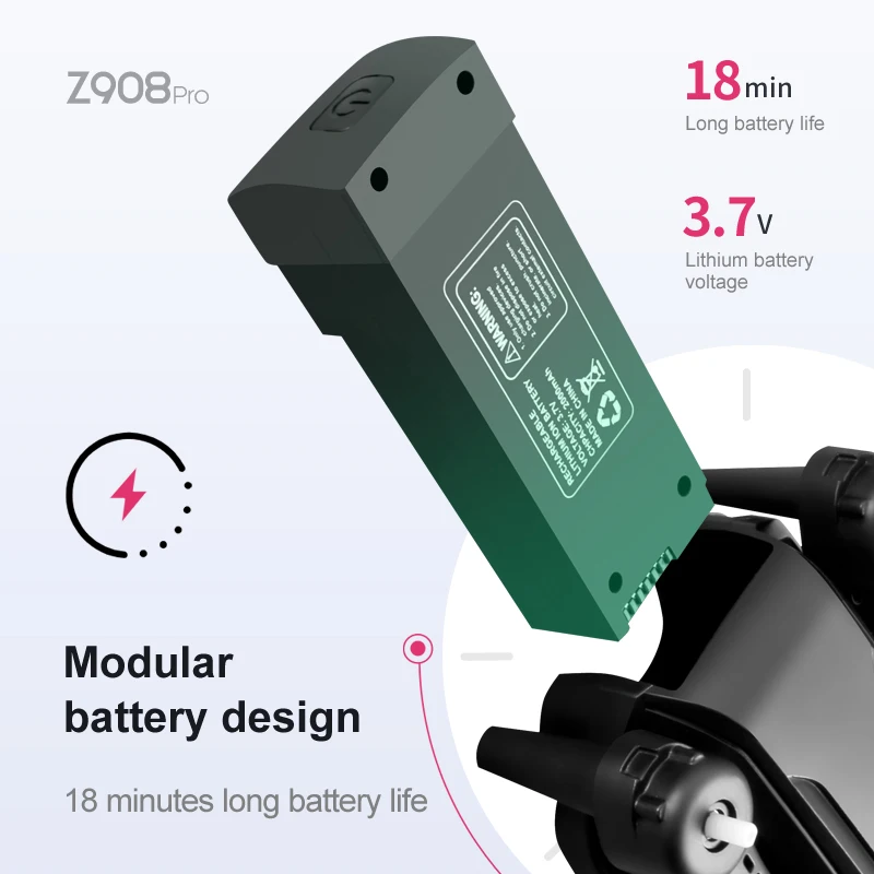 Z908 Pro Max Dron Battery 3.7V - مراجعة Drone Battery Lipo وسعره
