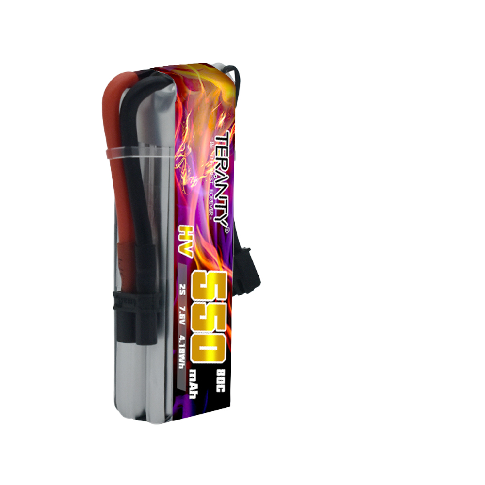 TERANTY 2S 7.6V 550mAh 80C HV  - مراجعة Drone Battery High Voltage وسعره