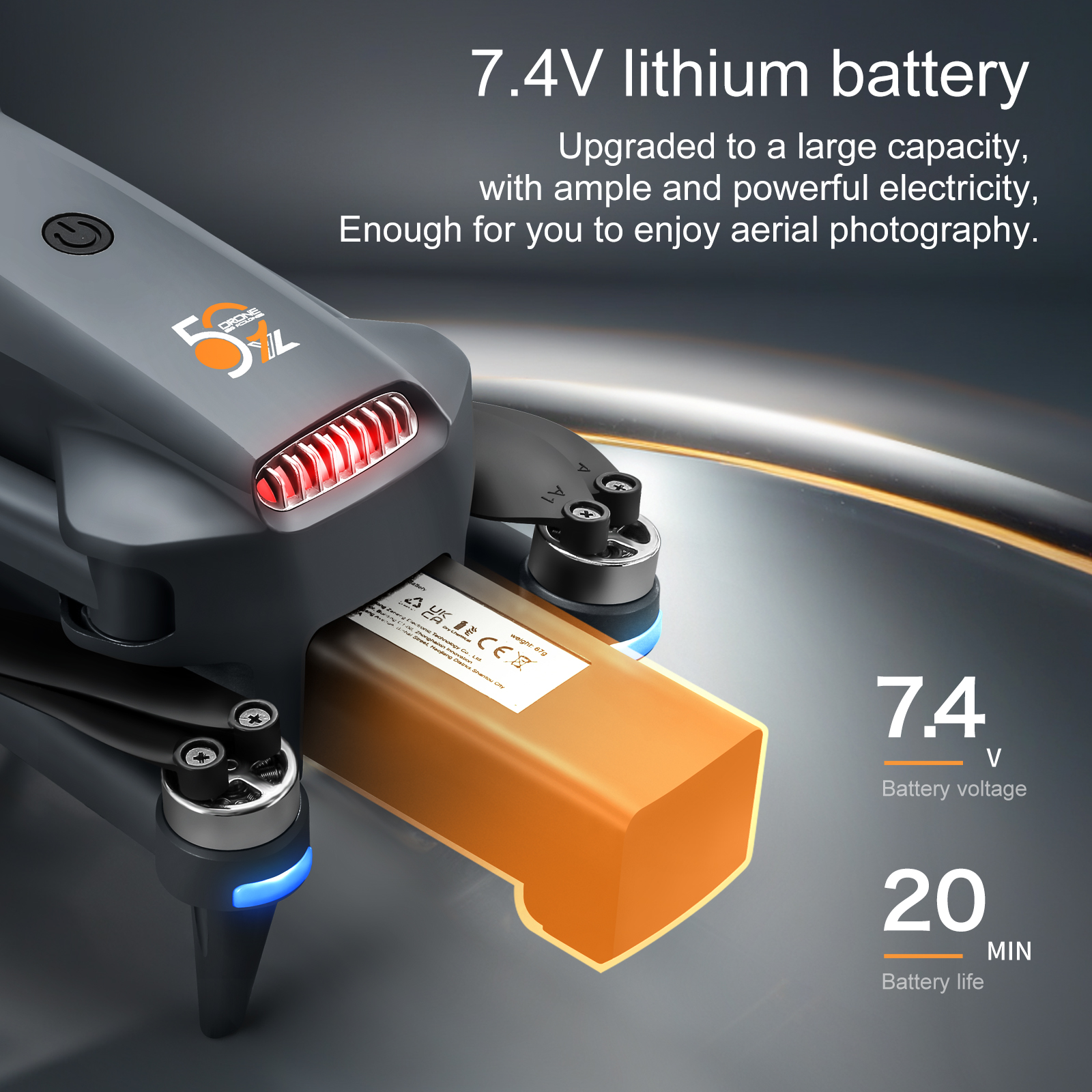 Original YL059 Drone Battery B - مراجعة Drone Battery Li-Ion وسعره