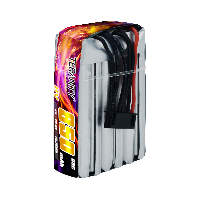TERANTY 6S 22.8V 850mAh 80C HV - مراجعة Drone Battery 6S وسعره
