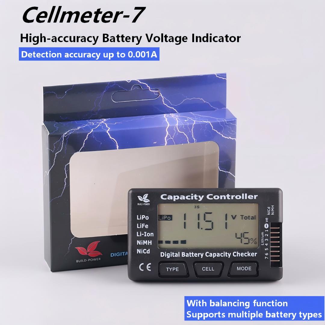 Cellmeter 7 Battery Capacity C - مراجعة Drone Battery Voltage Checker وسعره