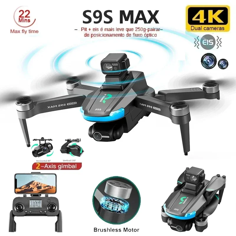 NEW S9S MAX MINI Drone 4K 2-Ax - مراجعة Drone Battery Case وسعره