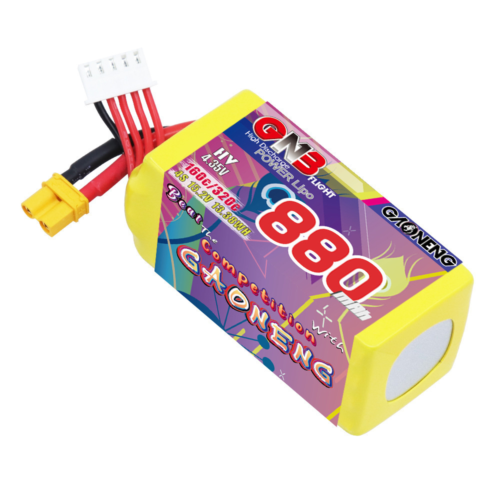GNB 4S 880mAh 15.2V 160C/320C  - مراجعة Drone Battery 4S وسعره