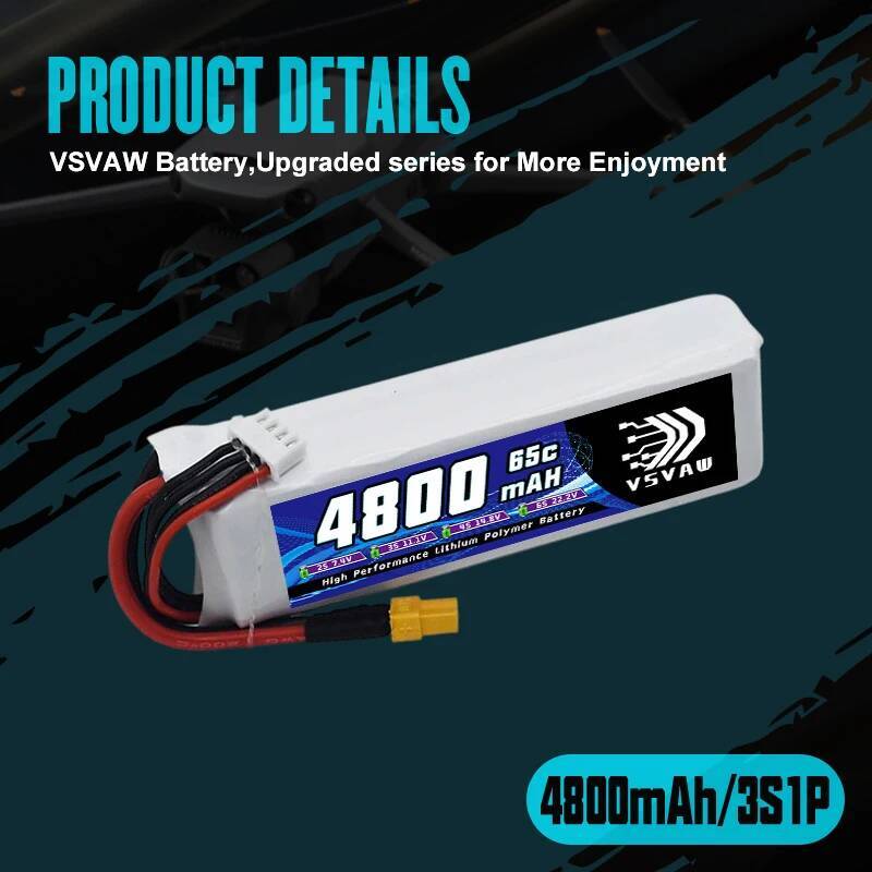 VSVAW 3S Lipo Battery for FPV  - مراجعة Drone Battery 3S وسعره