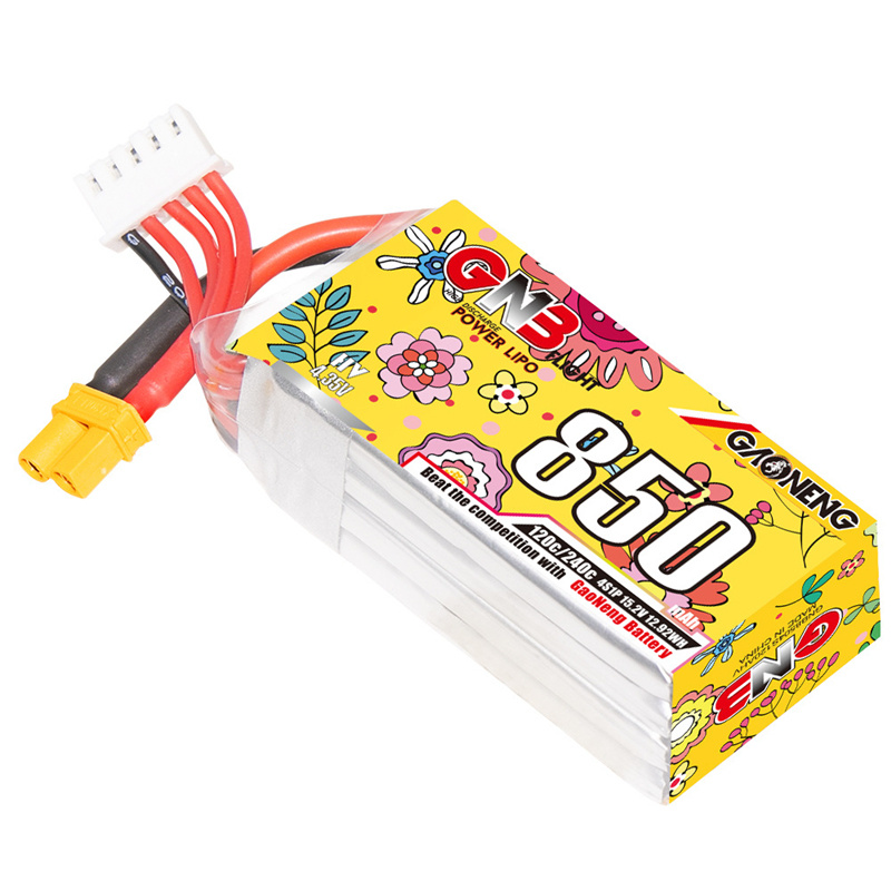 Upgraded GNB 4S 15.2V 850mAh L - مراجعة Drone Battery Li-Ion وسعره