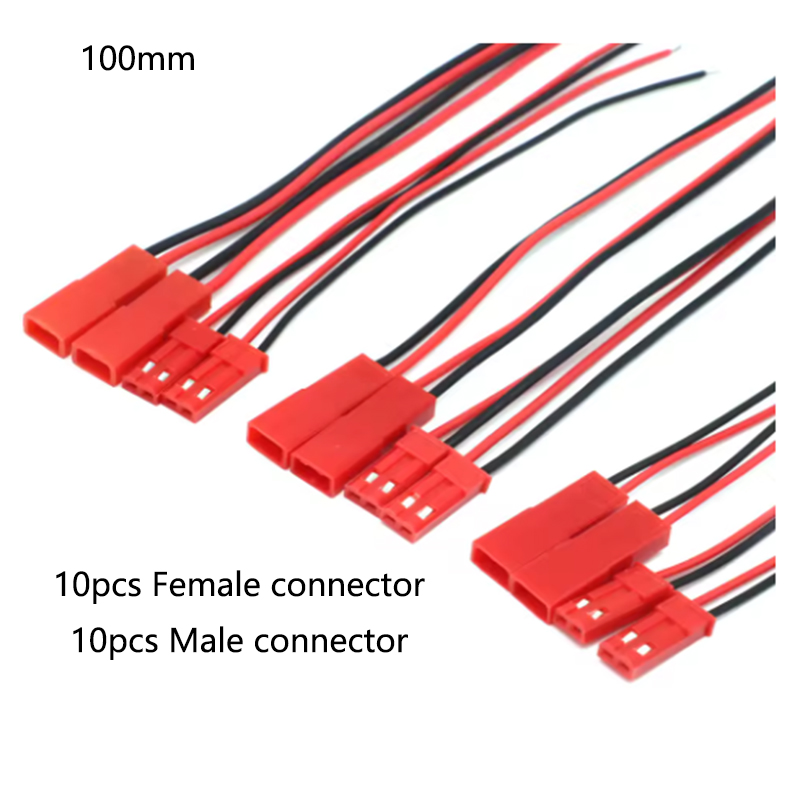 20pcs 100mm 150mm 200mm JST Ma - مراجعة Drone Battery Connector وسعره