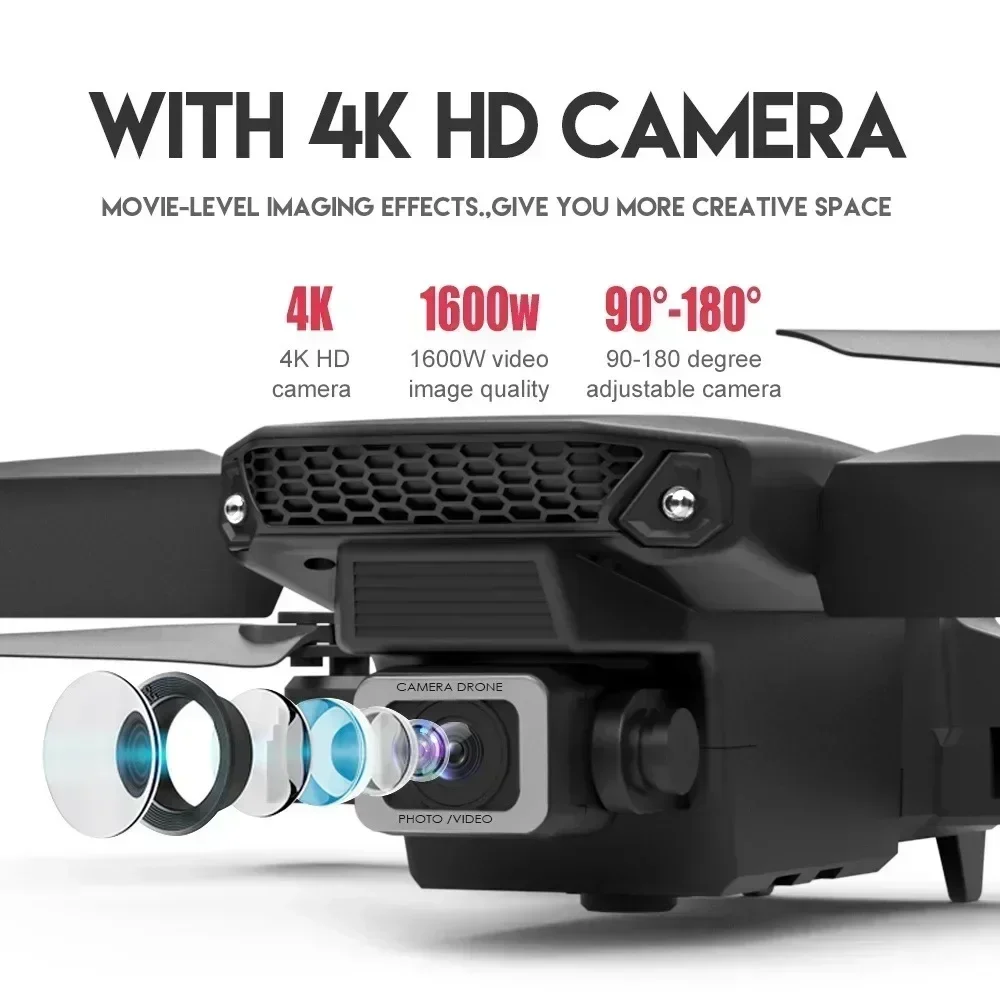 E88 Pro WIFI FPV Drone Wide An - مراجعة Drone Battery Case وسعره