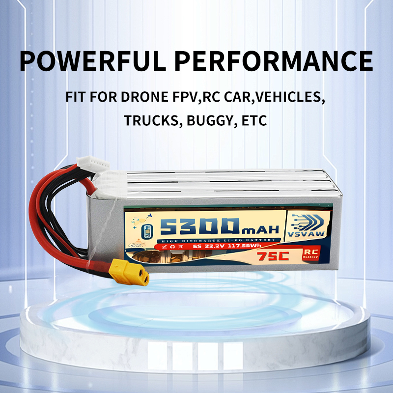 VSVAW 6S 5300mAh Lipo Battery  - مراجعة Drone Battery 6S وسعره