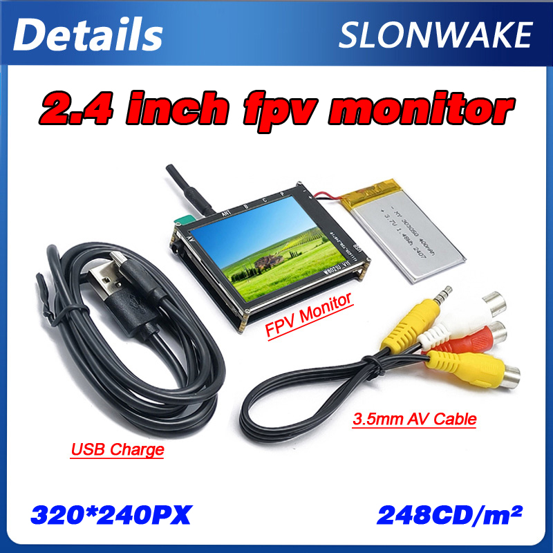 Micro 5.8G 56CH 2.4 Inch LCD 4 - مراجعة Drone Battery Plate وسعره