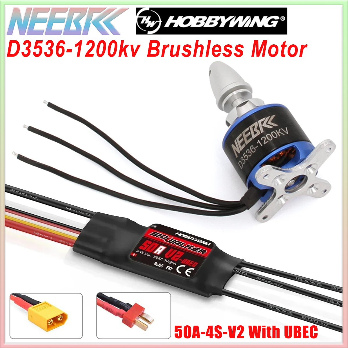 3536 1200KV Brushless Motor 2- - مراجعة Drone Battery 4S وسعره