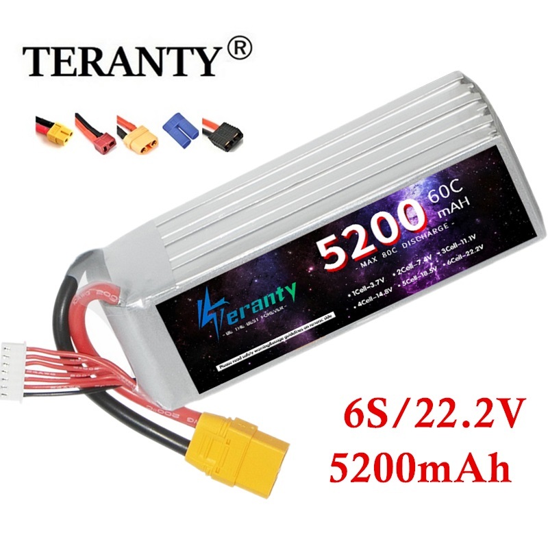 TERANTY 6S 5200mAh Lipo Batter - مراجعة Drone Battery 6S وسعره