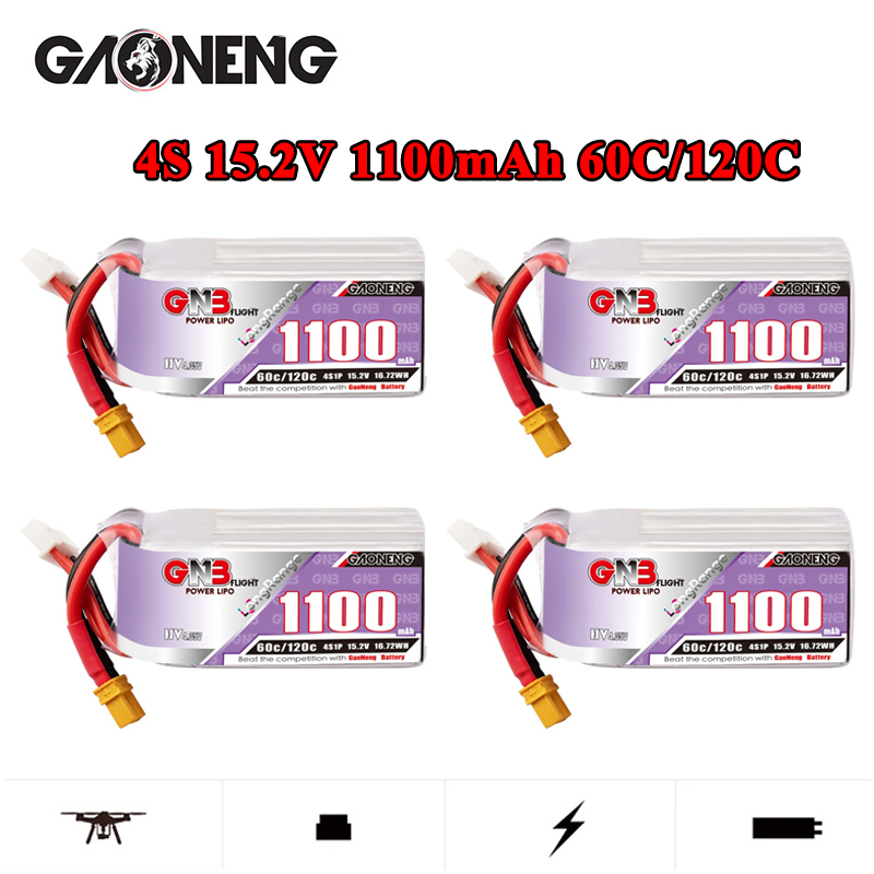 GNB 4S 1100mAh 60C/120C HV Lip - مراجعة Drone Battery Plate وسعره