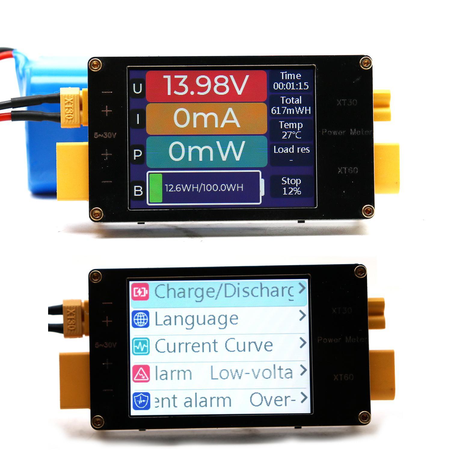 2.4Inch Display Power Meter XT - مراجعة Drone Battery Voltage Checker وسعره