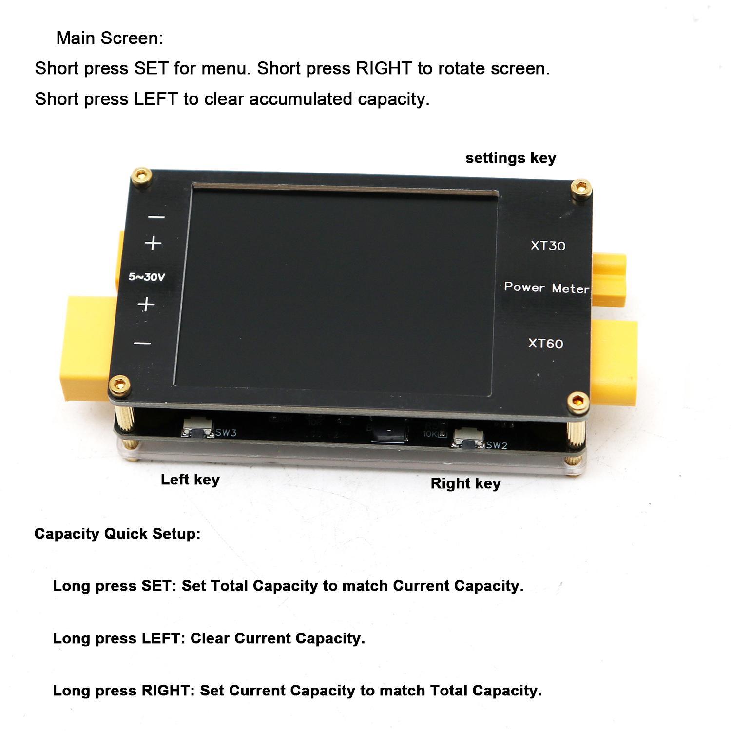 2.4Inch Display Power Meter XT - مراجعة Drone Battery Voltage Checker وسعره