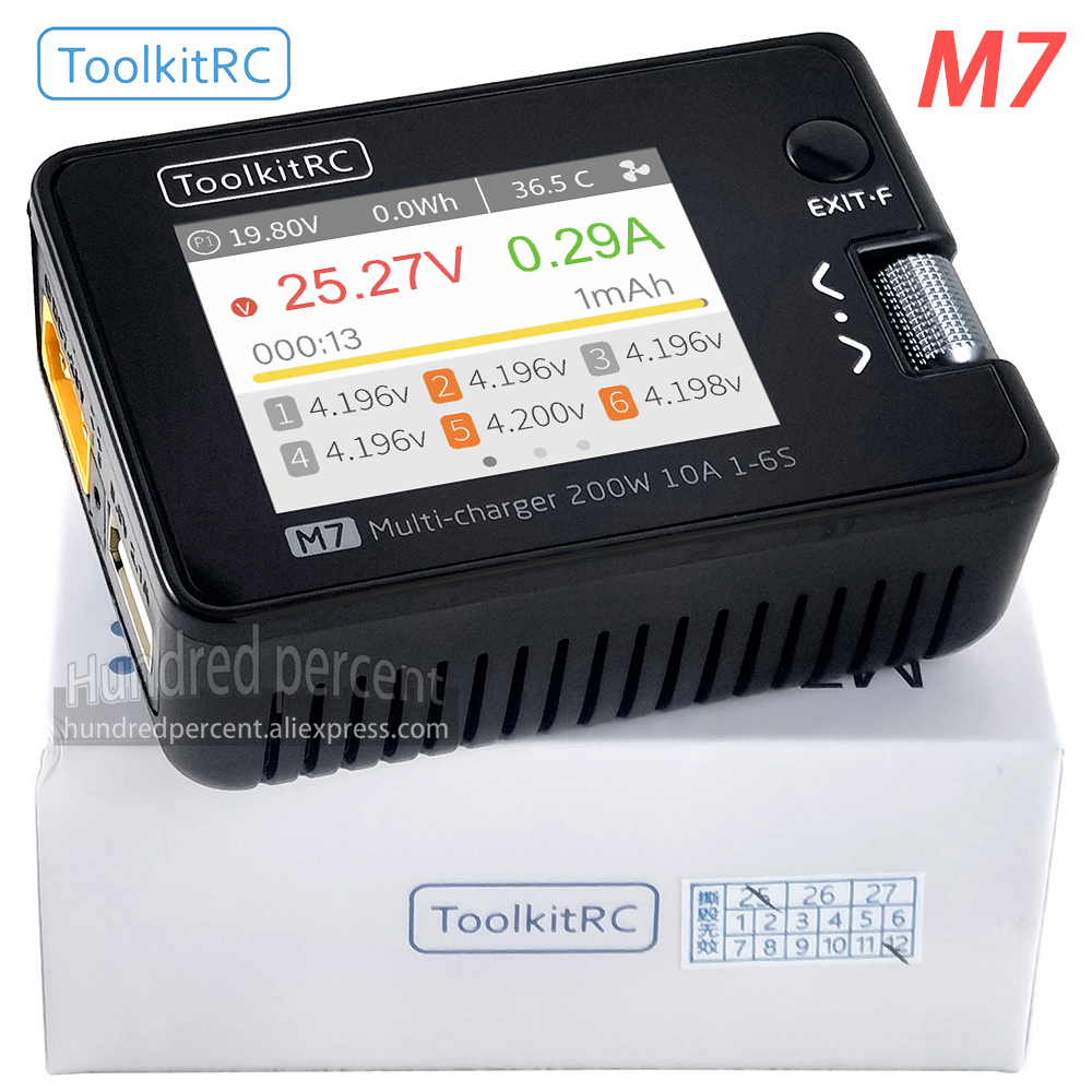 ToolkitRC M7 Charger Intellige - مراجعة Drone Battery Voltage Checker وسعره