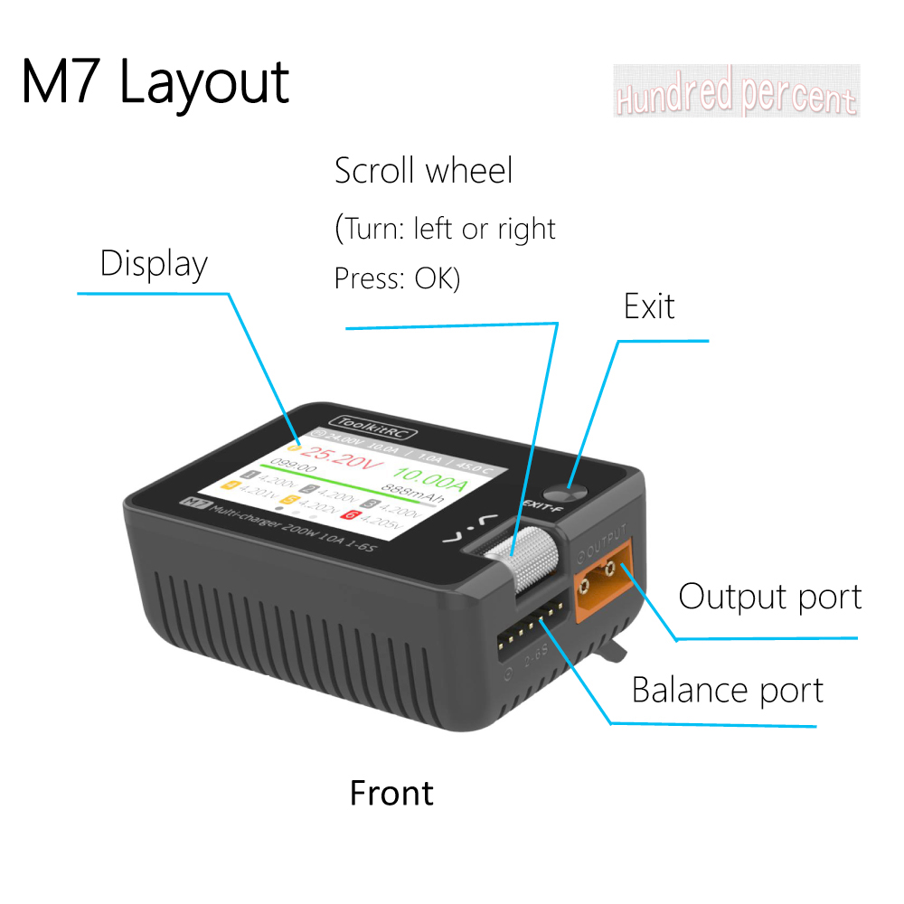 ToolkitRC M7 Charger Intellige - مراجعة Drone Battery Voltage Checker وسعره