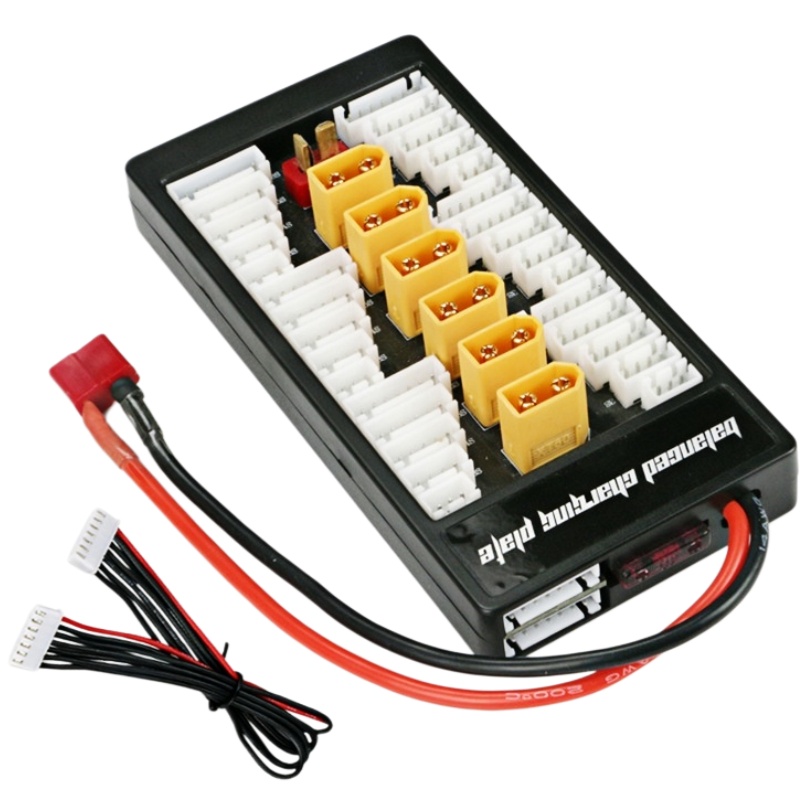 6 in 1 XT60 Parallel Charging  - مراجعة Drone Battery Parallel Board وسعره