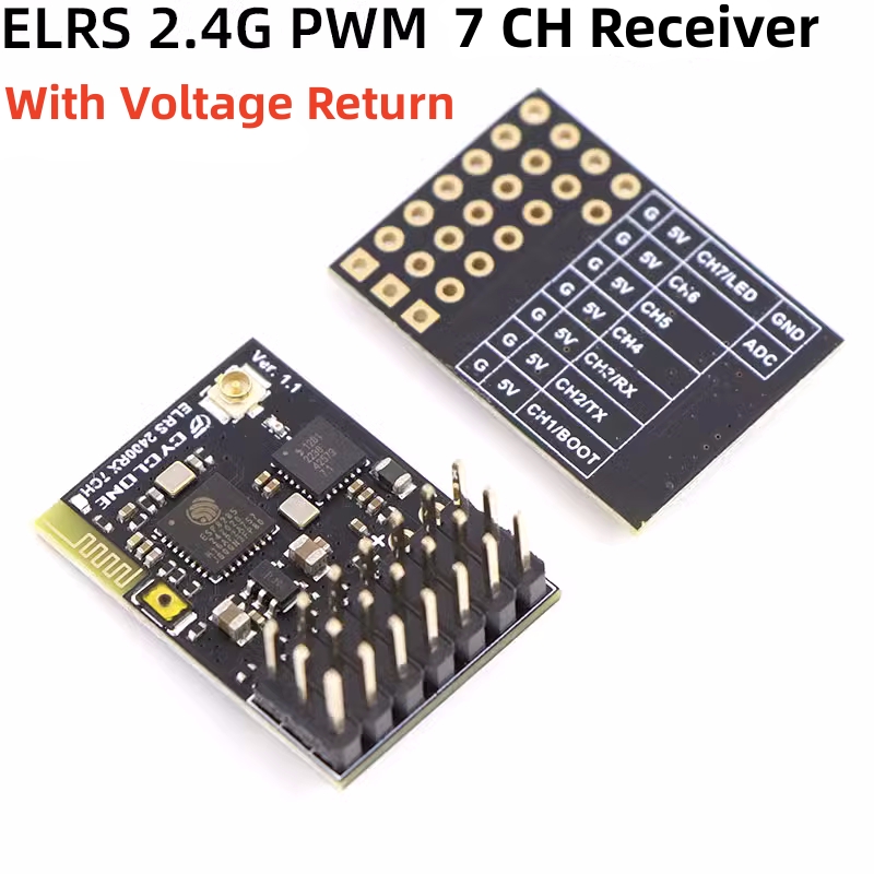 ELRS 2.4G PWM 7CH 6CH CRSF Rec - مراجعة Drone Battery Plate وسعره