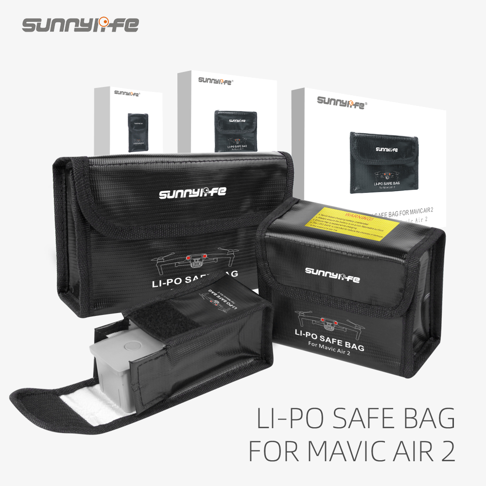 For DJI AIR 2S LiPo Safe Bag E - مراجعة Drone Battery Bag وسعره