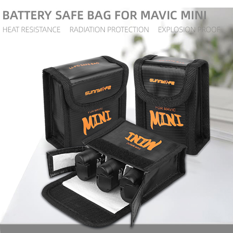 Battery Safe Bag for DJI MINI  - مراجعة Drone Battery Smart وسعره