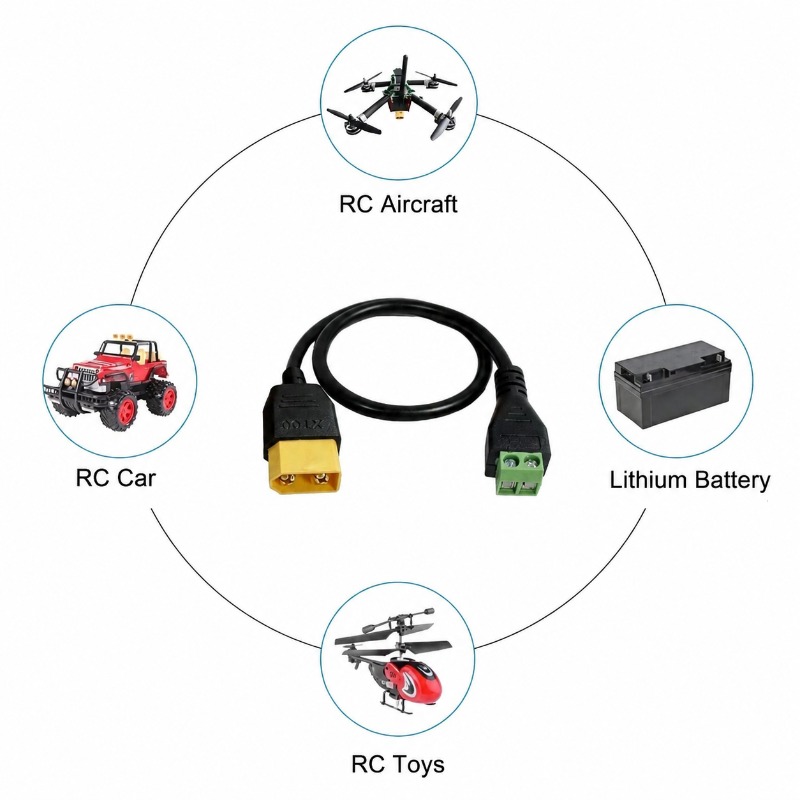XT60 Connector Male Female To  - مراجعة Drone Battery Connector وسعره