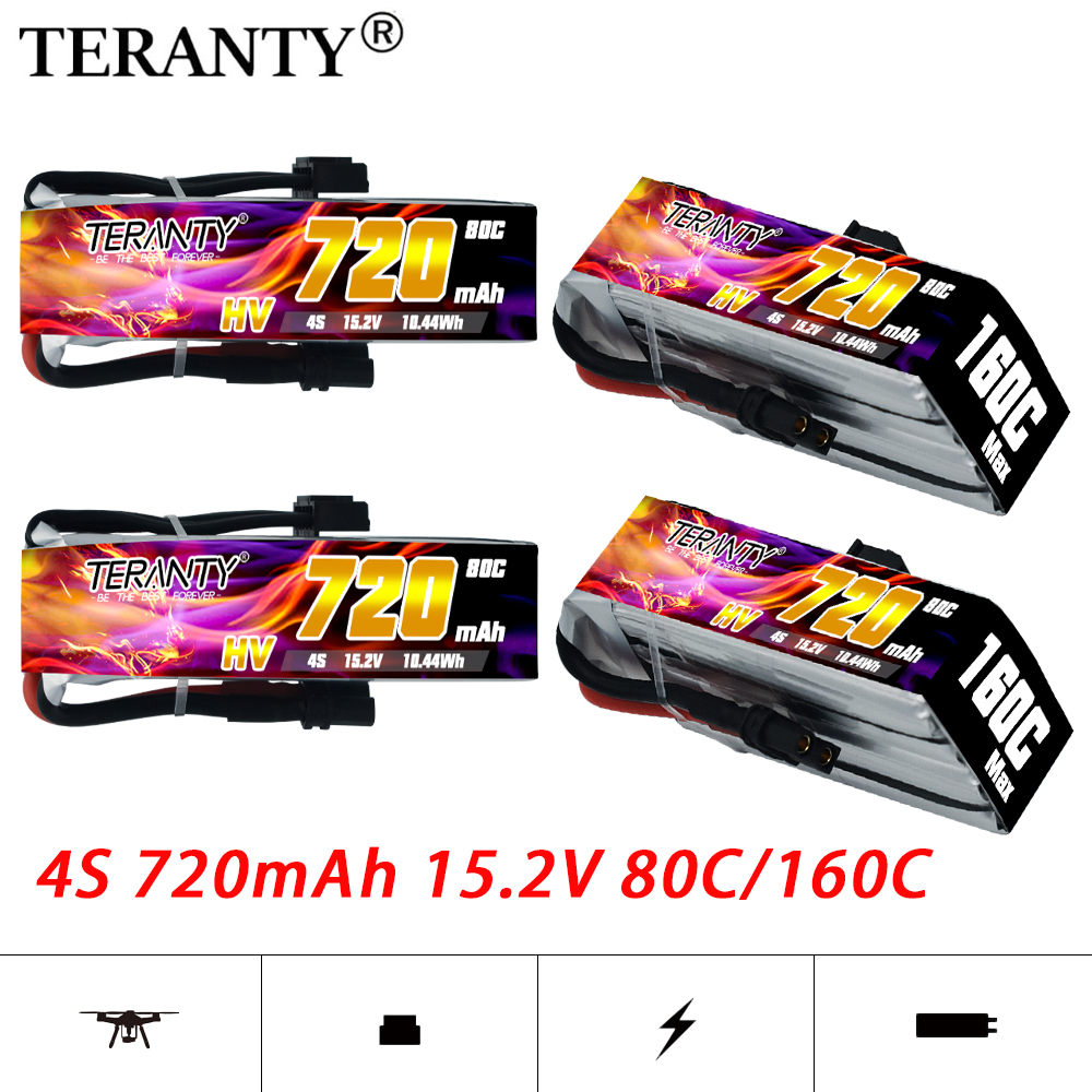 TERANTY 720mAh 4S 15.2V HV Lip - مراجعة Drone Battery Lipo وسعره