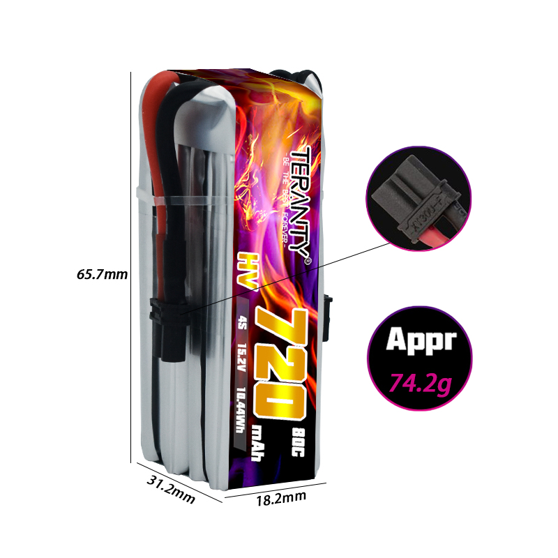 TERANTY 720mAh 4S 15.2V HV Lip - مراجعة Drone Battery Lipo وسعره