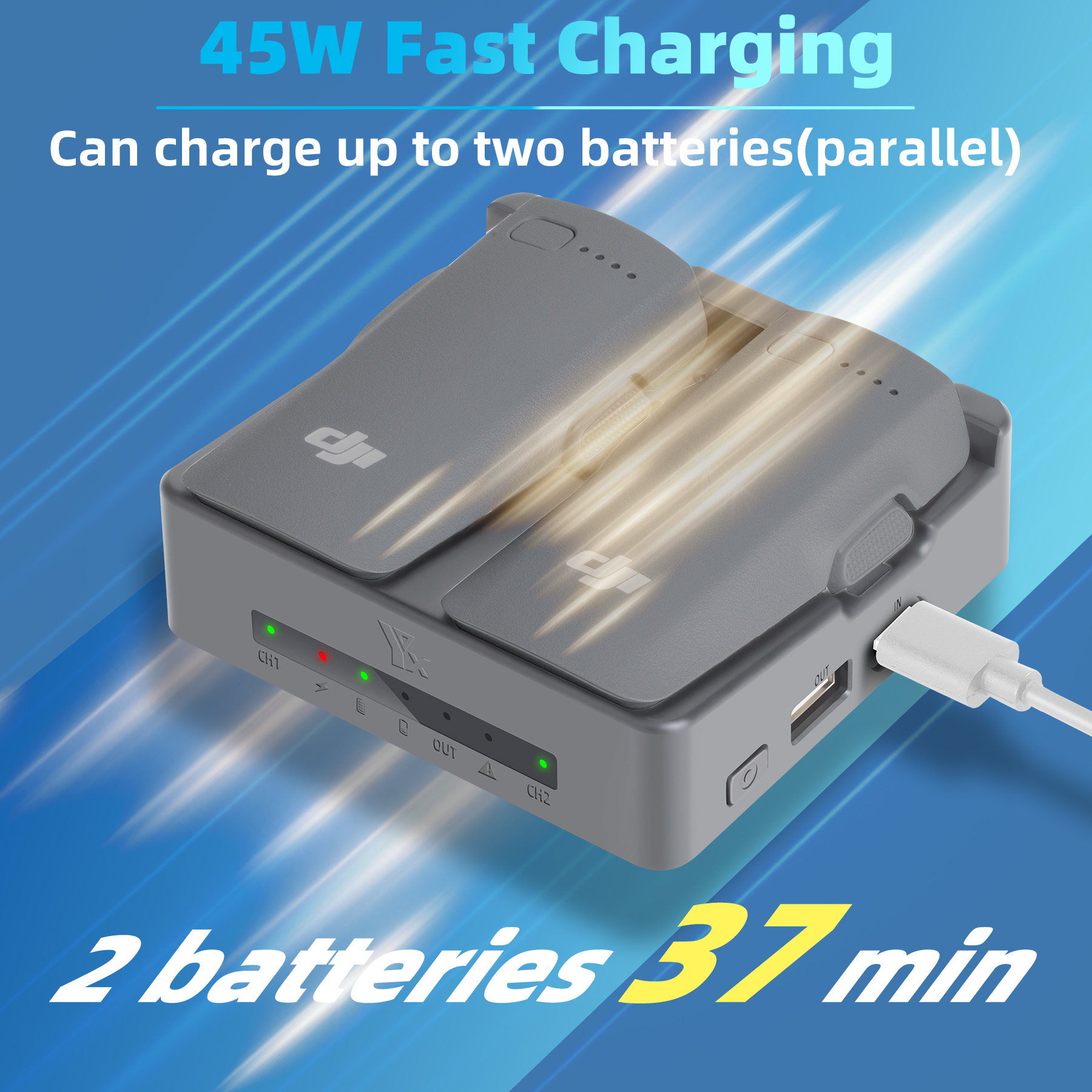 For DJI NEO 2 Charging Hub Dro - مراجعة Drone Battery Balance Charger وسعره