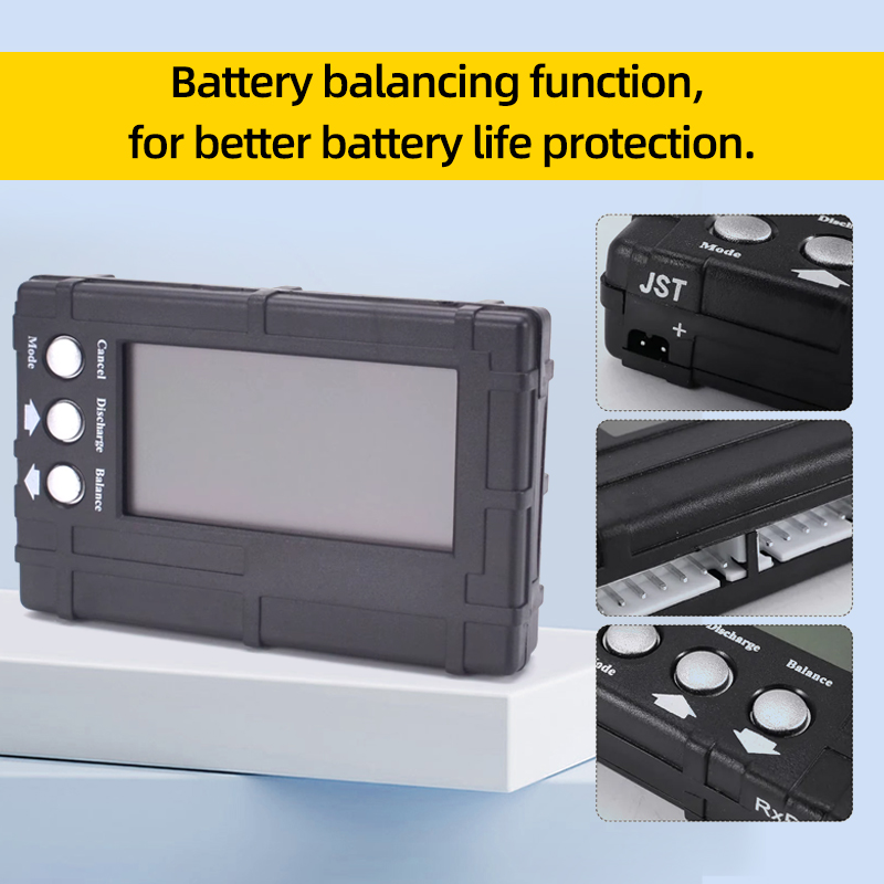 3in1 Battery Balancer LCD Disp - مراجعة Drone Battery Voltage Checker وسعره