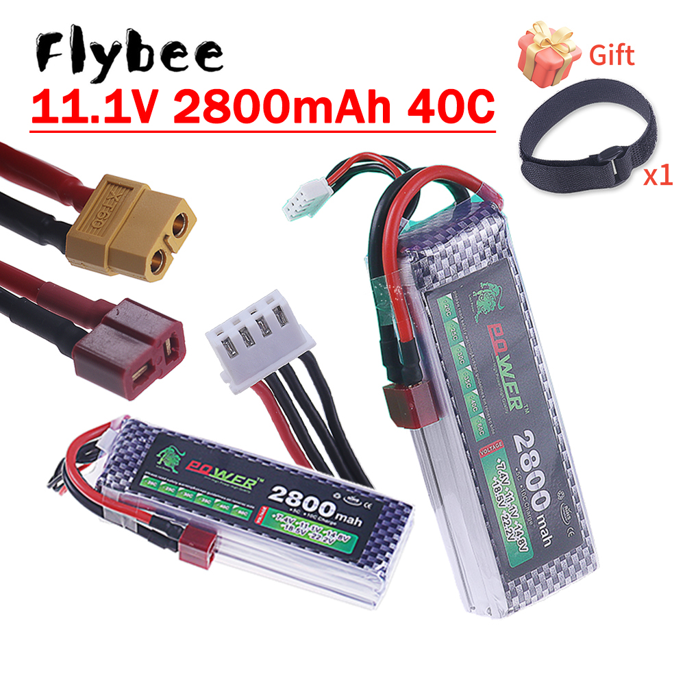 2800mAh 3S 11.1V 40C FPV Drone - مراجعة Drone Battery 3S وسعره