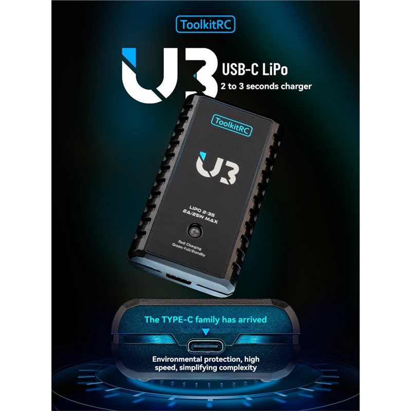 Toolkitrc U3 Battery 2A 25W 2- - مراجعة Drone Battery 3S وسعره