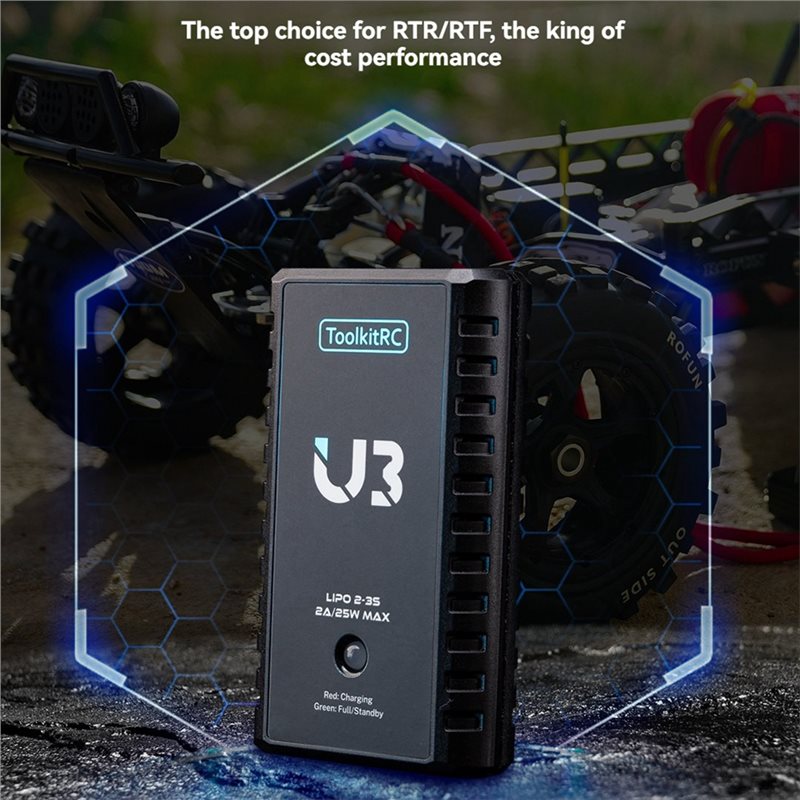 Toolkitrc U3 Battery 2A 25W 2- - مراجعة Drone Battery 3S وسعره