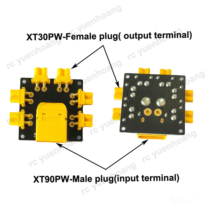 1PCS XT30PW-Female Power Distr - مراجعة Drone Battery Parallel Board وسعره