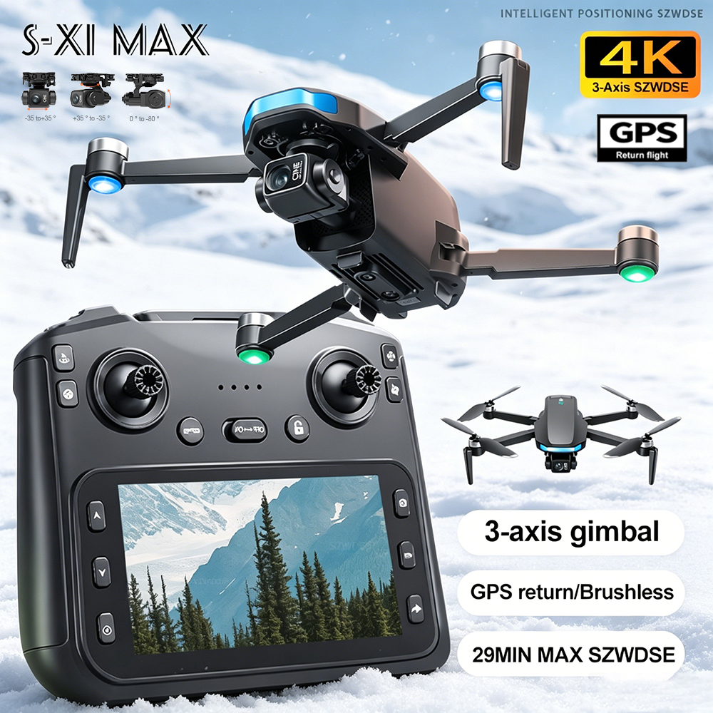 New S-X1 MAX Drone GPS 8K Prof - مراجعة Drone Battery Case وسعره