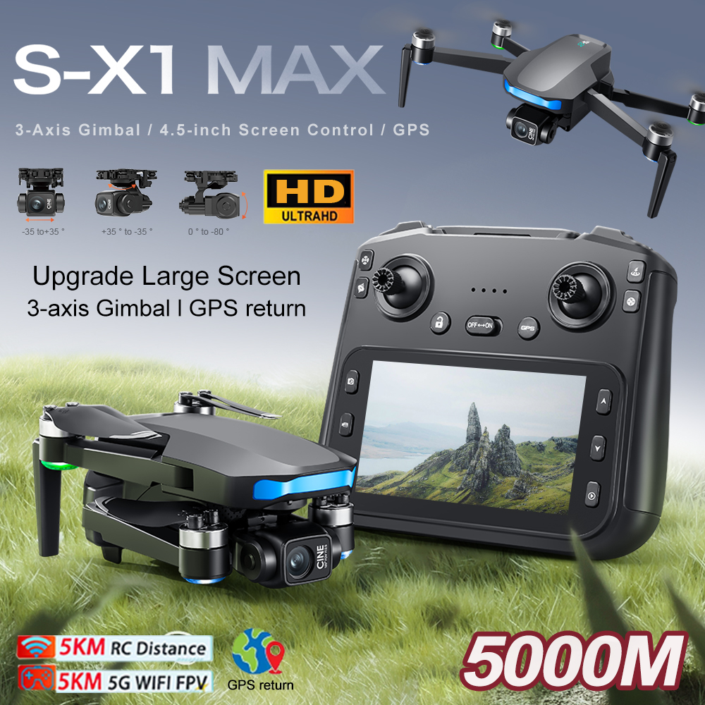 New S-X1 MAX Drone GPS 8K Prof - مراجعة Drone Battery Case وسعره