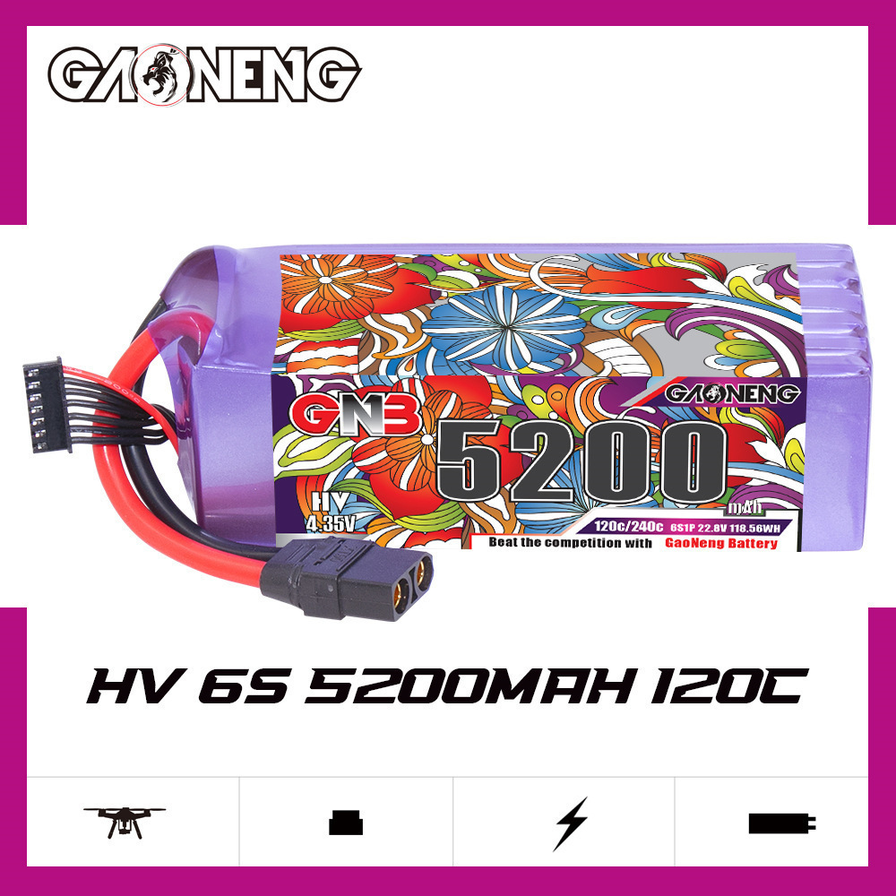 GNB Lipo Battery 6S 22.8V 3000 - مراجعة Drone Battery 6S وسعره