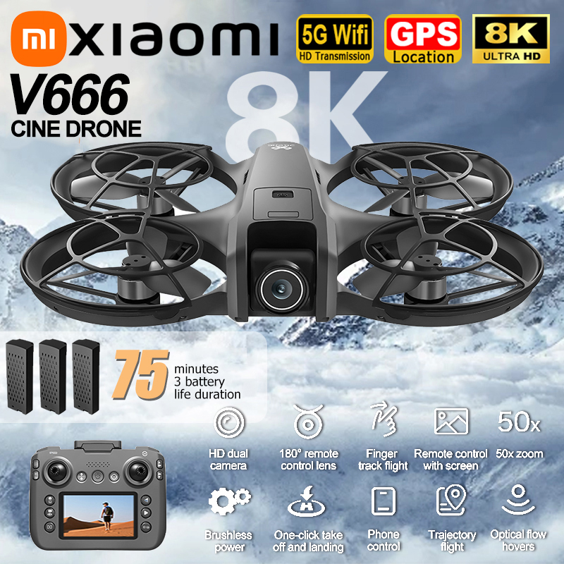 Xiaomi V666 Drone 8K Aerial HD - مراجعة Drone Battery Balance Charger وسعره